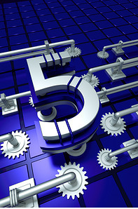 C4D建模渲染 机械数字倒计时数字——可商用数字内容制作服务